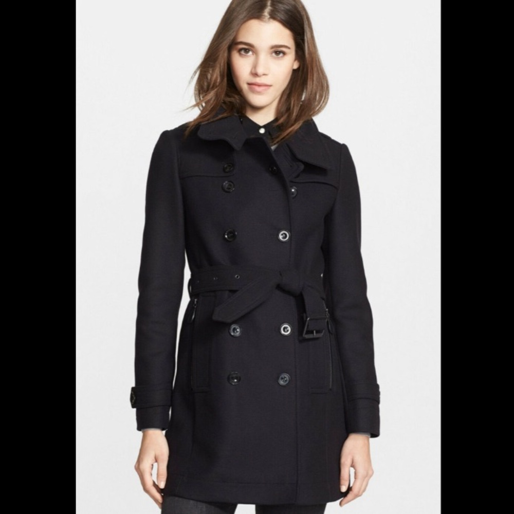 Burberry wool blend trench